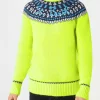 Gebürsteter Herrenpullover mit isländischem Jacquard