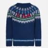 Gebürsteter Jungenpullover mit isländischem Jacquard