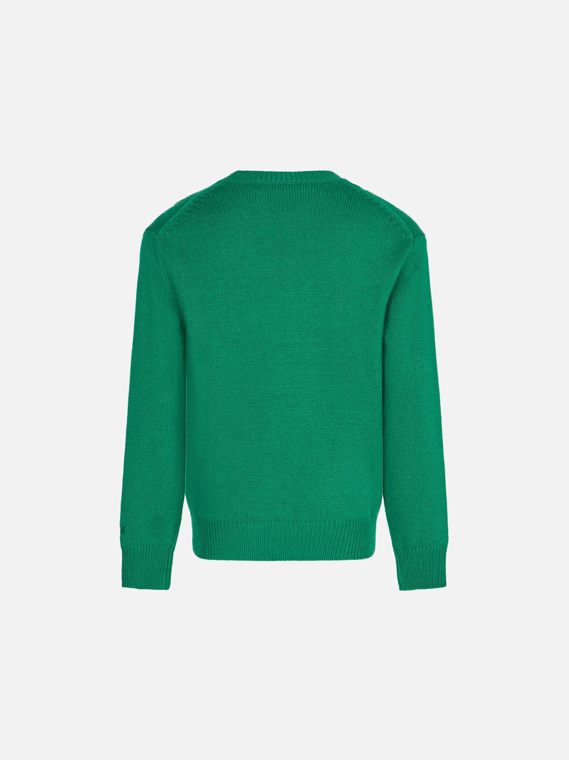 Gebürsteter Mädchenpullover mit Gänseblümchen-Print