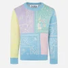 Gebürsteter Pullover mit Bandana-Print für Mädchen