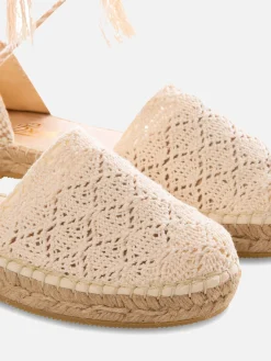 Gehäkelte Espadrillas für Damen