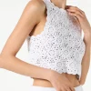 Gehäkeltes Neckholder-Top für Damen