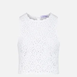 Gehäkeltes Neckholder-Top für Damen