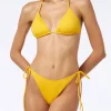 Gelber Triangel-Bikini für Damen