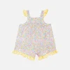 Gelbes Babykleid aus Liberty-Stoff