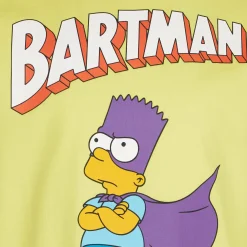 Gelbes Baumwoll-T-Shirt für Jungen mit Bartman-Aufdruck | DIE SIMPSONS-SONDERAUSGABE