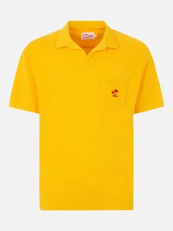 Gelbes Frottee-Polo für Herren