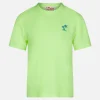 Gelbes Frottee-T-Shirt für Jungen mit Tasche