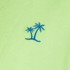 Gelbes Frottee-T-Shirt für Jungen mit Tasche
