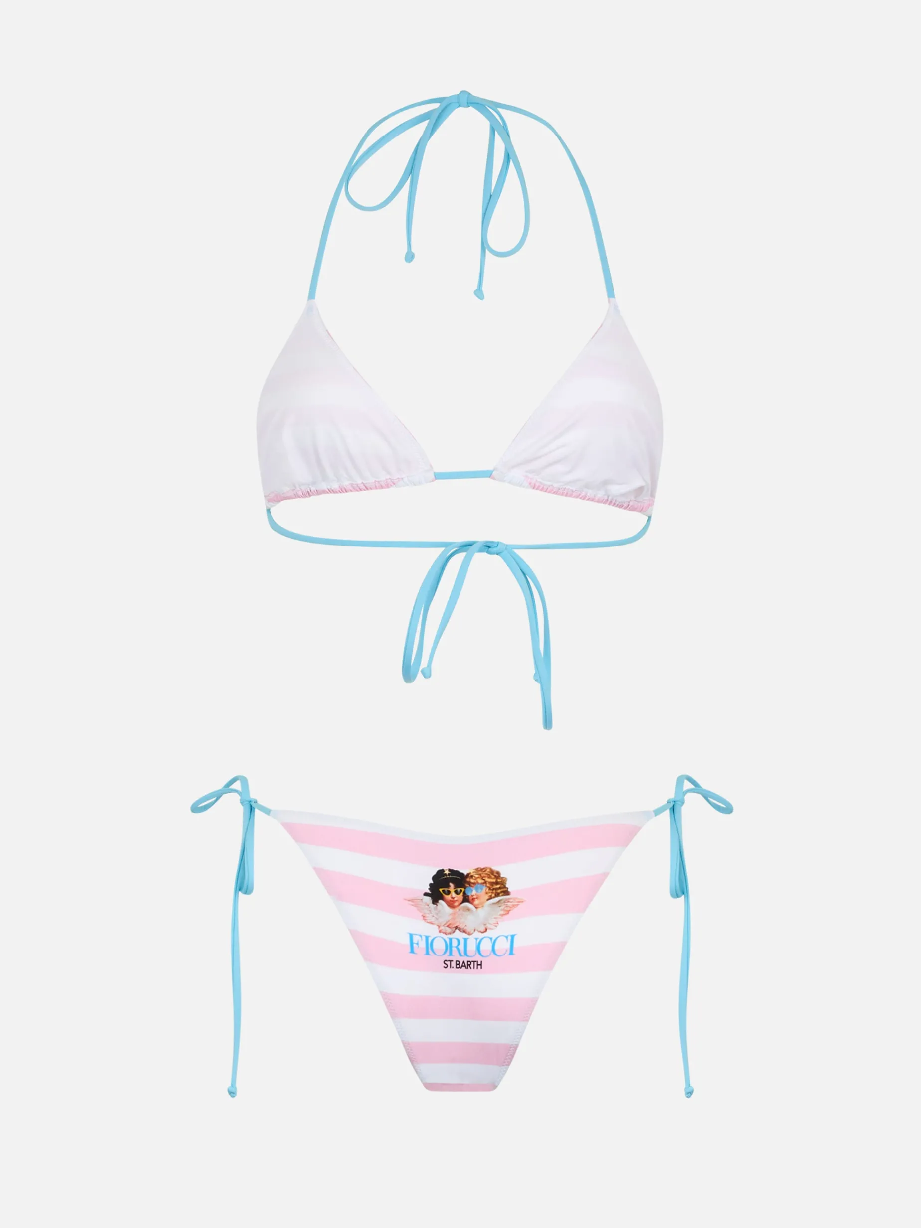 Gestreifter Damen-Triangel-Bikini Leah Marielle | FIORUCCI-SONDERAUSGABE