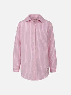 Gestreiftes Baumwoll-Overshirt für Mädchen, Mini Brigitte