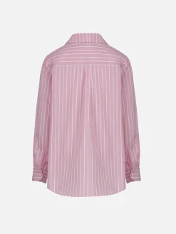 Gestreiftes Baumwoll-Overshirt für Mädchen, Mini Brigitte