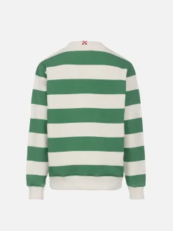 Gestreiftes Jungen-Sweatshirt Bobby mit St. Barth-Stickerei
