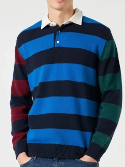 Gestreiftes Strickpolo