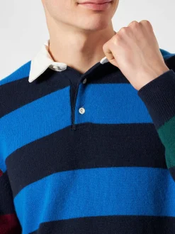 Gestreiftes Strickpolo