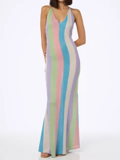 Gestreiftes Unterkleid aus Raschelstrick für Damen Eydis