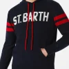 Gestrickter Kapuzenpullover mit St. Barth-Aufdruck