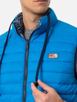 Gilet imbottito da uomo bluette Aspen
