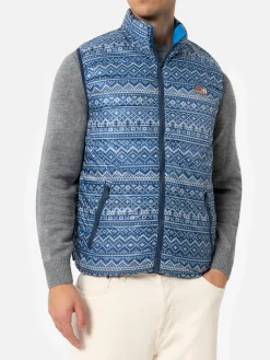 Gilet imbottito da uomo bluette Aspen