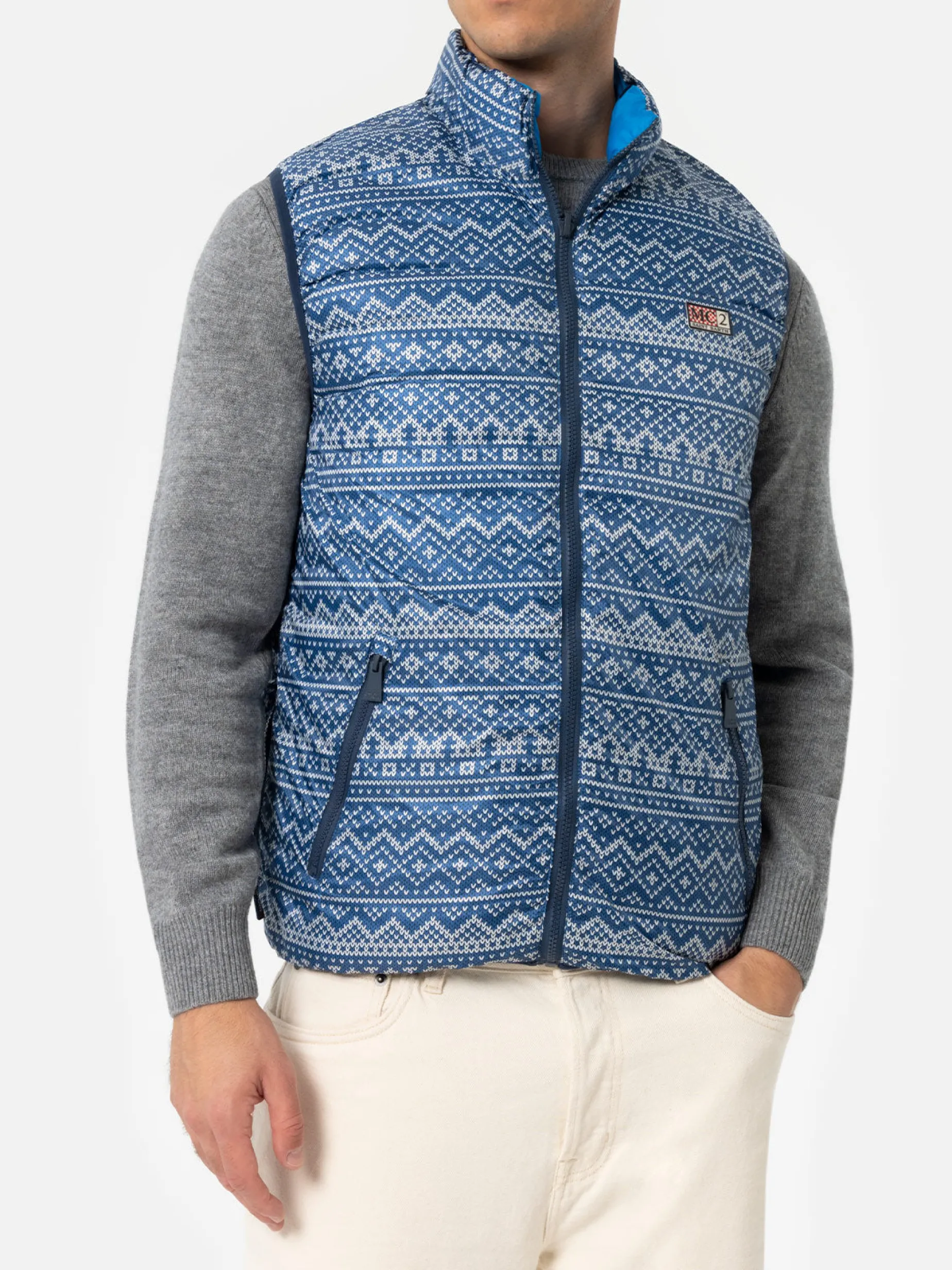 Gilet imbottito da uomo bluette Aspen