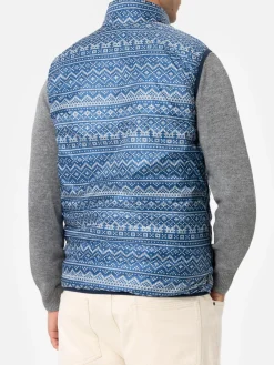 Gilet imbottito da uomo bluette Aspen