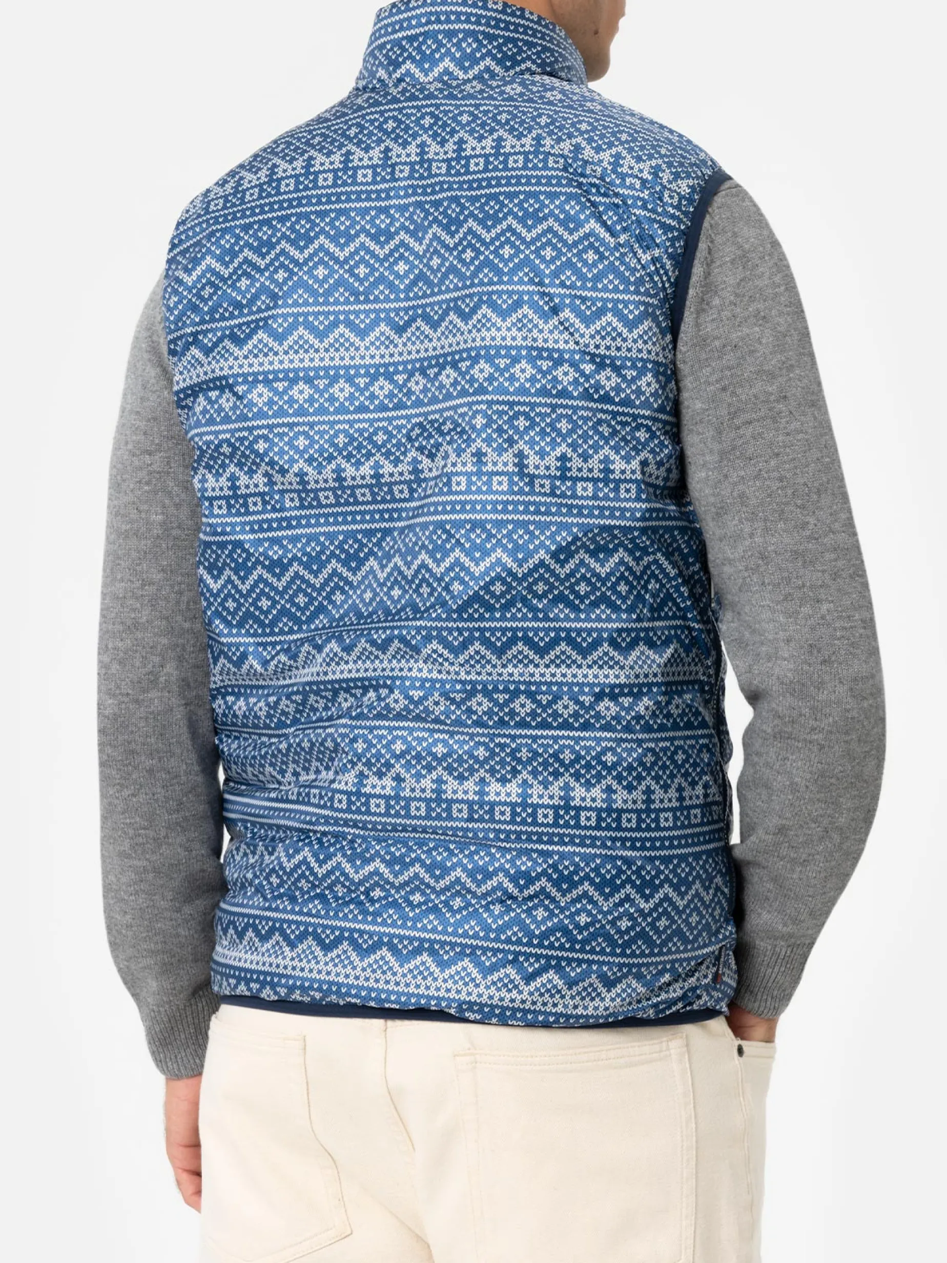 Gilet imbottito da uomo bluette Aspen