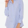 Gingham-Hemd mit St. Barth-Stickerei