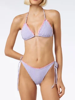 Gingham-Triangel-Bikini