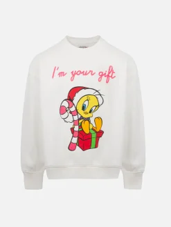 Girl crewneck sweatshirt Briony with Tweety print | WARNER BROS SPECIAL EDITION