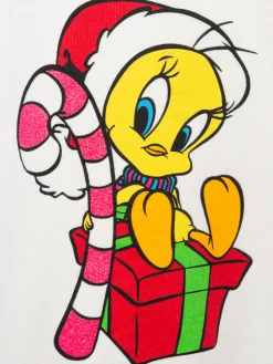 Girl crewneck sweatshirt Briony with Tweety print | WARNER BROS SPECIAL EDITION