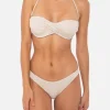 Goldfarbener Bandeau-Bikini