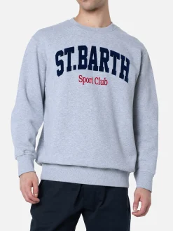 Grau meliert Sweatshirt für Herren Soho St Barth Sport