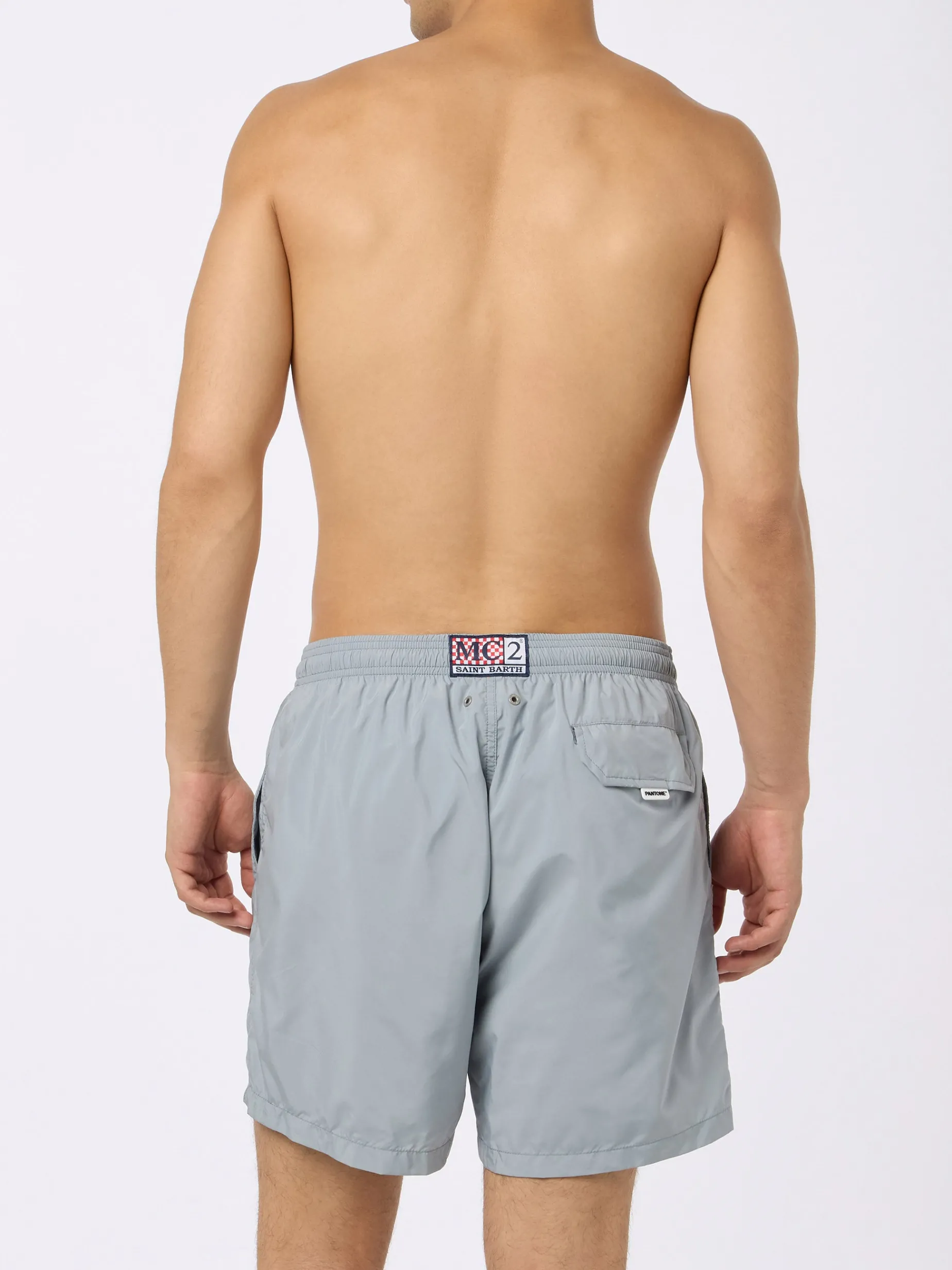 Graue Badeshorts aus leichtem Stoff für Herren Lighting Pantone | PANTONE SPECIAL EDITION