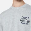 Grauer Herrenpullover Heron mit „I saved a Panda 4x4“-Stickerei | FIAT PANDA SPECIAL EDITION