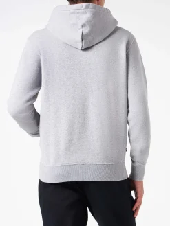 Grauer Kapuzenpullover für Herren mit „Not Today“-Stickerei