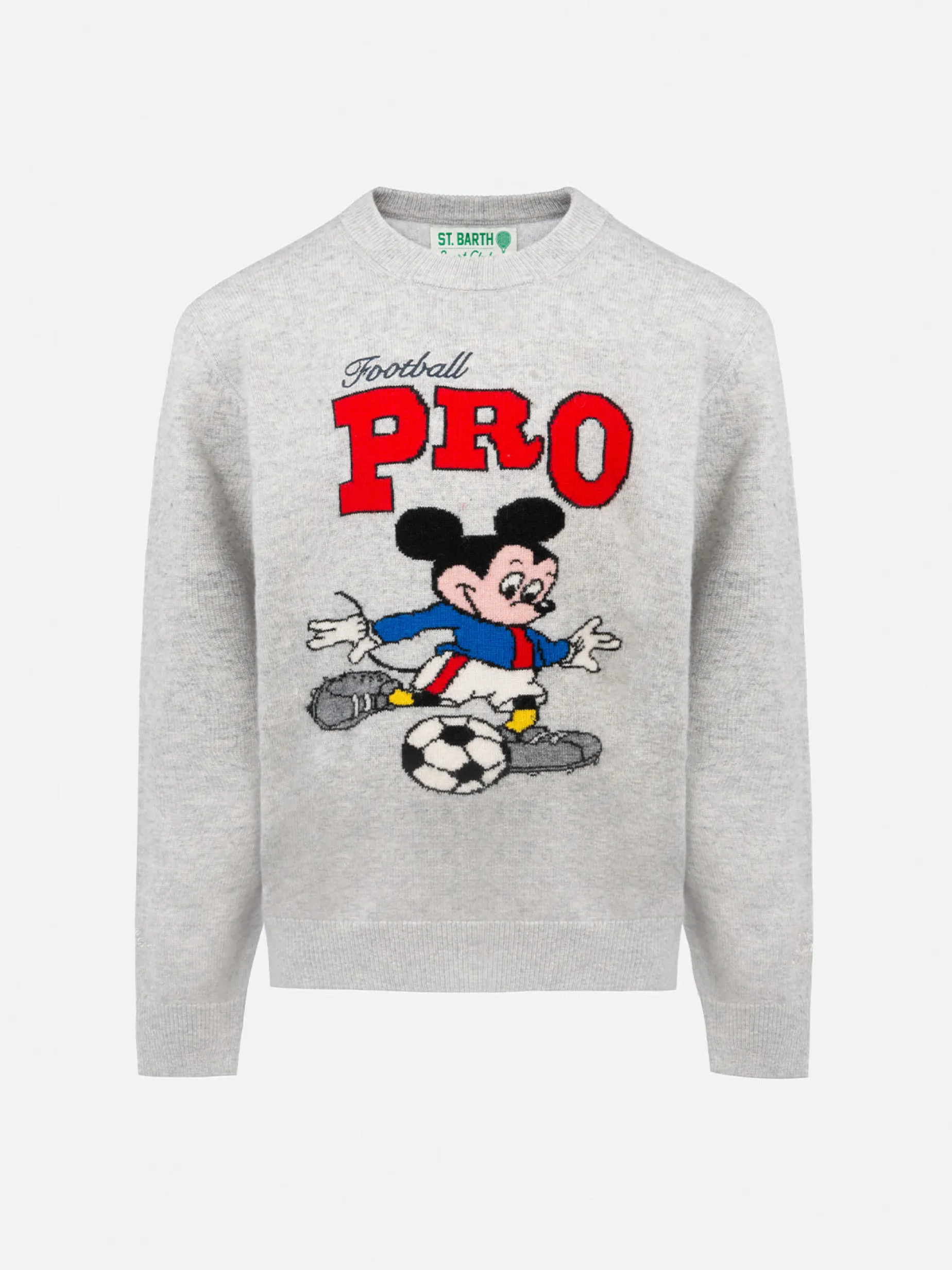 Grauer Rundhalspullover Douglas für Jungen mit Mickey Mouse-Aufdruck | DISNEY SPECIAL EDITION