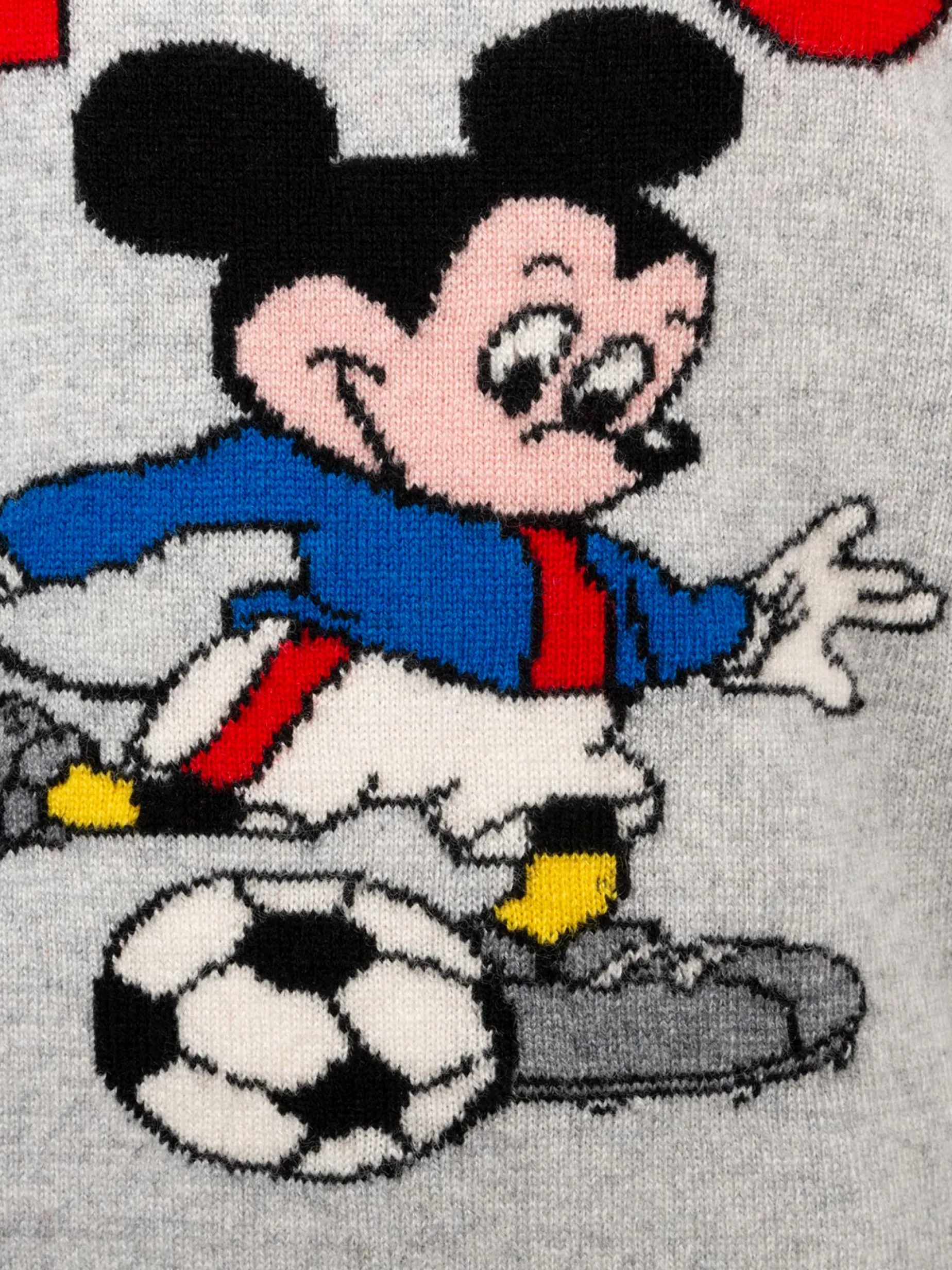 Grauer Rundhalspullover Douglas für Jungen mit Mickey Mouse-Aufdruck | DISNEY SPECIAL EDITION
