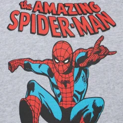 Graues Jungen-Sweatshirt mit Rundhalsausschnitt und Spiderman-Aufdruck | MARVEL-SONDERAUSGABE