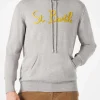 Graues Kapuzenpullover für Herren