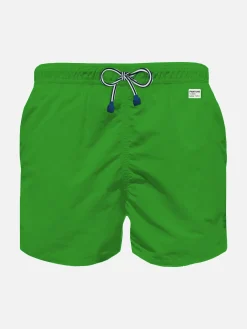 Grüne Badeshorts für Jungen aus hellem Stoff | Pantone® Sonderausgabe