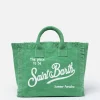 Grüne Colette-Handtasche aus Baumwollcanvas