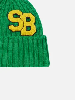 Grüne Strickmütze für Jungen