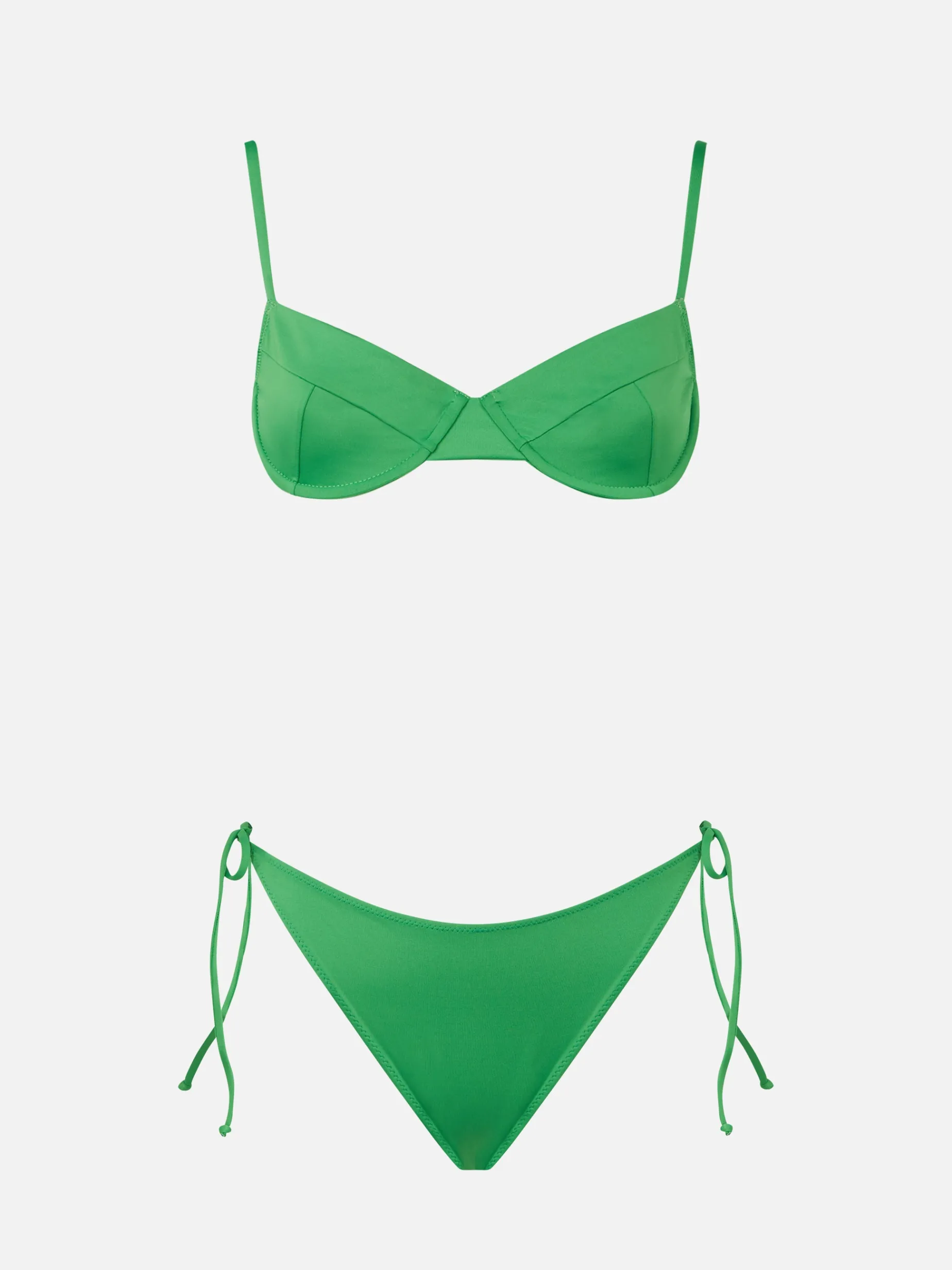 Grüner Bralette-Bikini für Damen