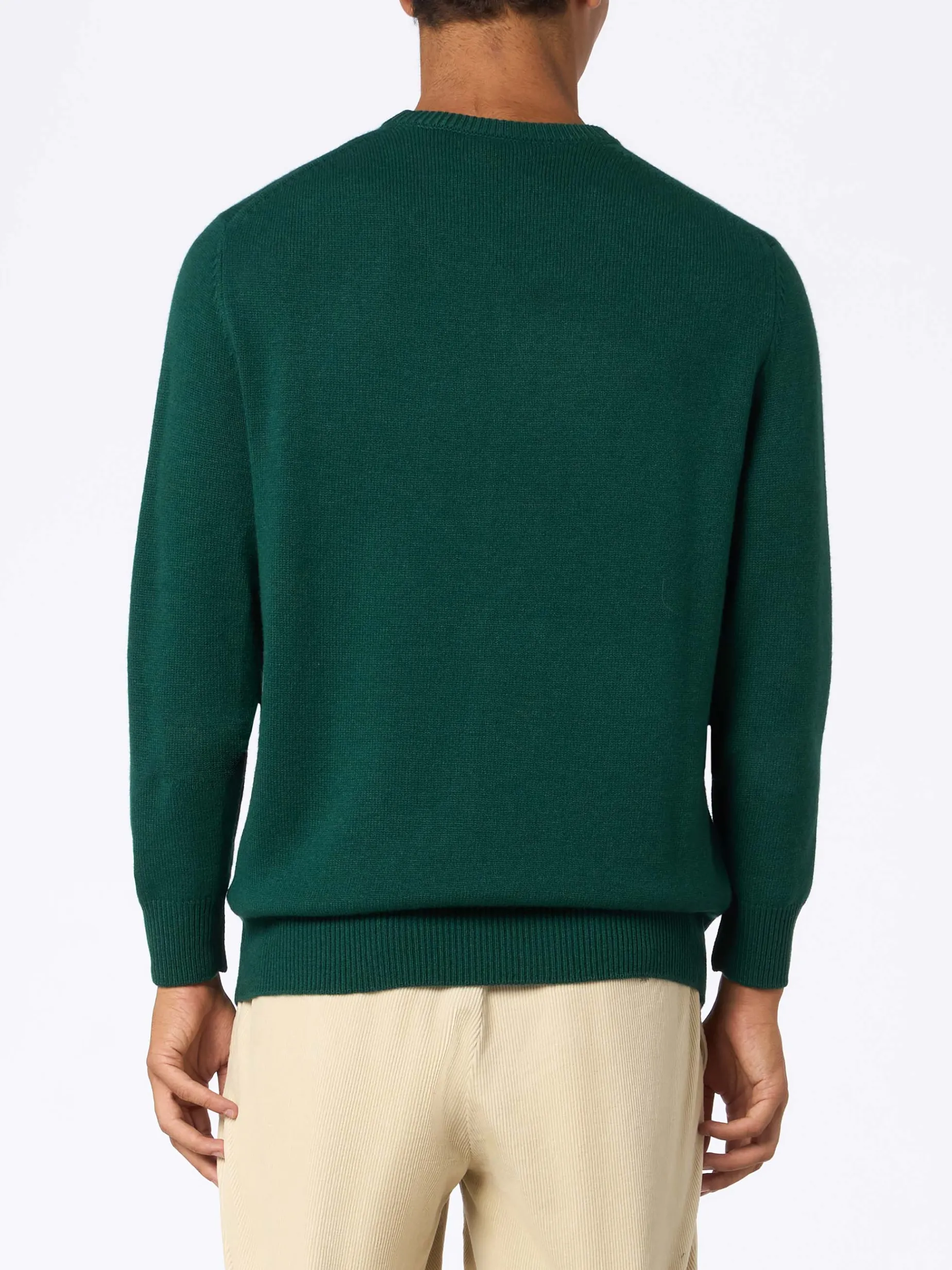 Grüner Herrenpullover Heron mit Snoopy Meisterkoch | SNOOPY PEANUTS SPECIAL EDITION