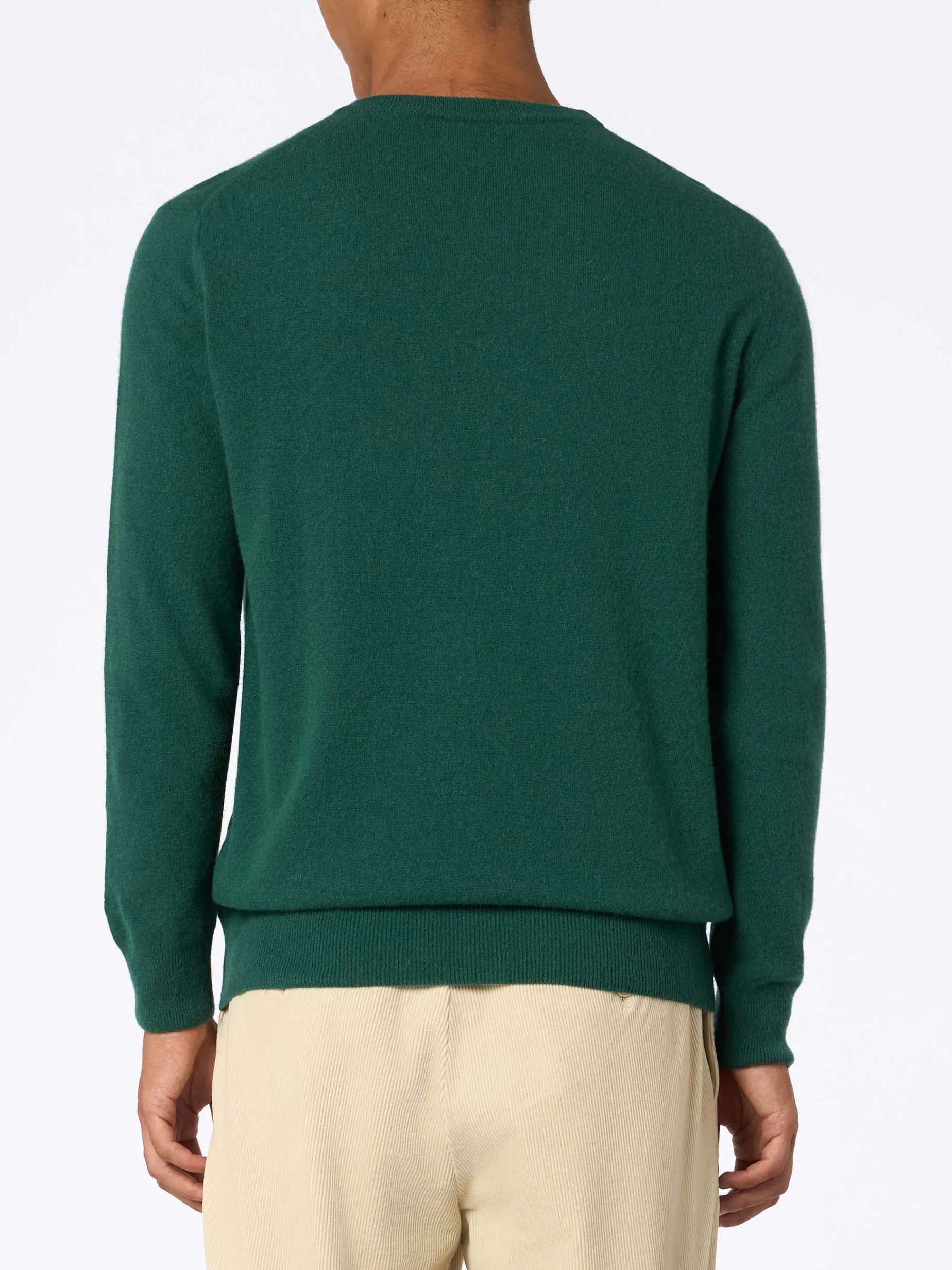 Grüner Herrenpullover Heron mit Snoopy Golf-Stickerei | SNOOPY PEANUTS SPECIAL EDITION