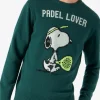 Grüner Herrenpullover mit Snoopy-Aufdruck | SNOOPY – PEANUTS™ SONDEREDITION