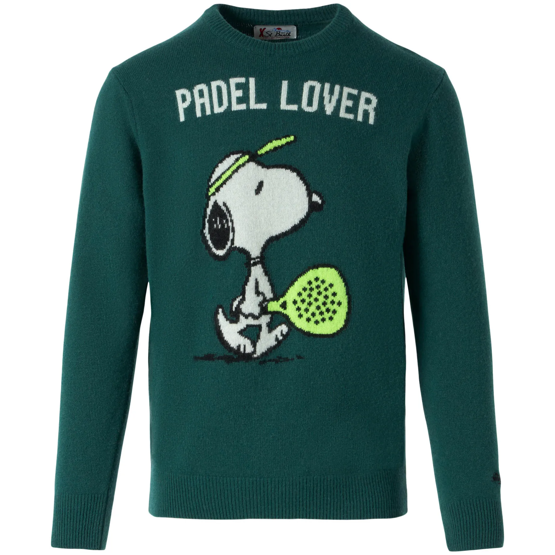 Grüner Herrenpullover mit Snoopy-Aufdruck | SNOOPY – PEANUTS™ SONDEREDITION