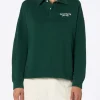 Grünes Damen-Poloshirt Berenice mit St. Barth Sport Club-Stickerei