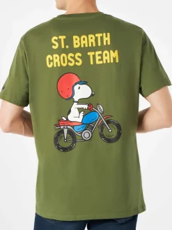 Grünes Herren-T-Shirt mit Snoopy-Aufdruck | PEANUTS™ SONDEREDITION