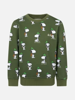 Grünes Jungen-Sweatshirt mit Rundhalsausschnitt und Snoopy-Aufdruck | SNOOPY PEANUTS™ SONDEREDITION